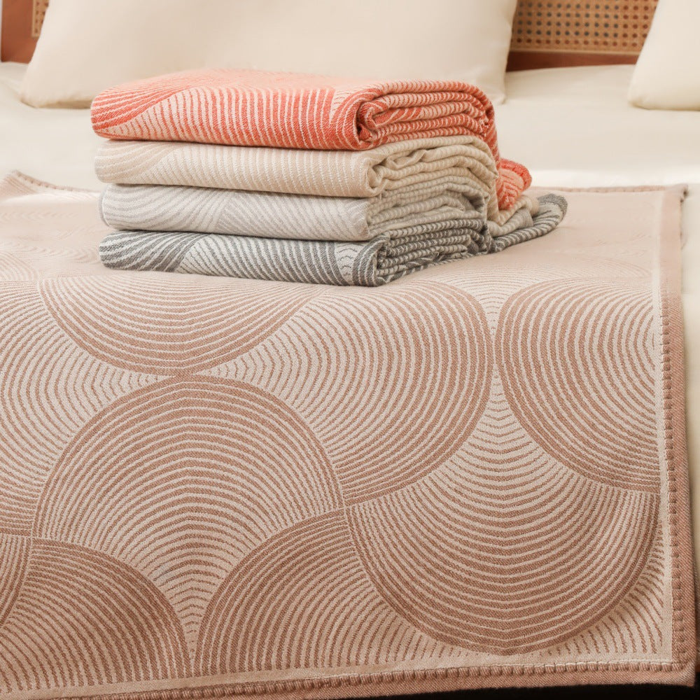Women's exclusive and cozy knit blanket with geometric pattern Stornfield