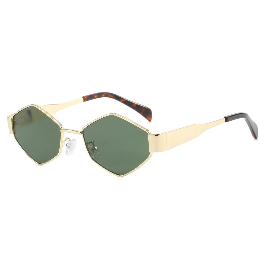 Women's modern geometric sunglasses with high-quality metal frame Stornfield