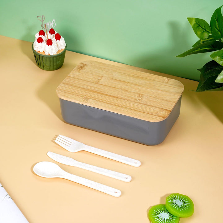 Eco-Friendly Bamboo-Lid Food Storage Container