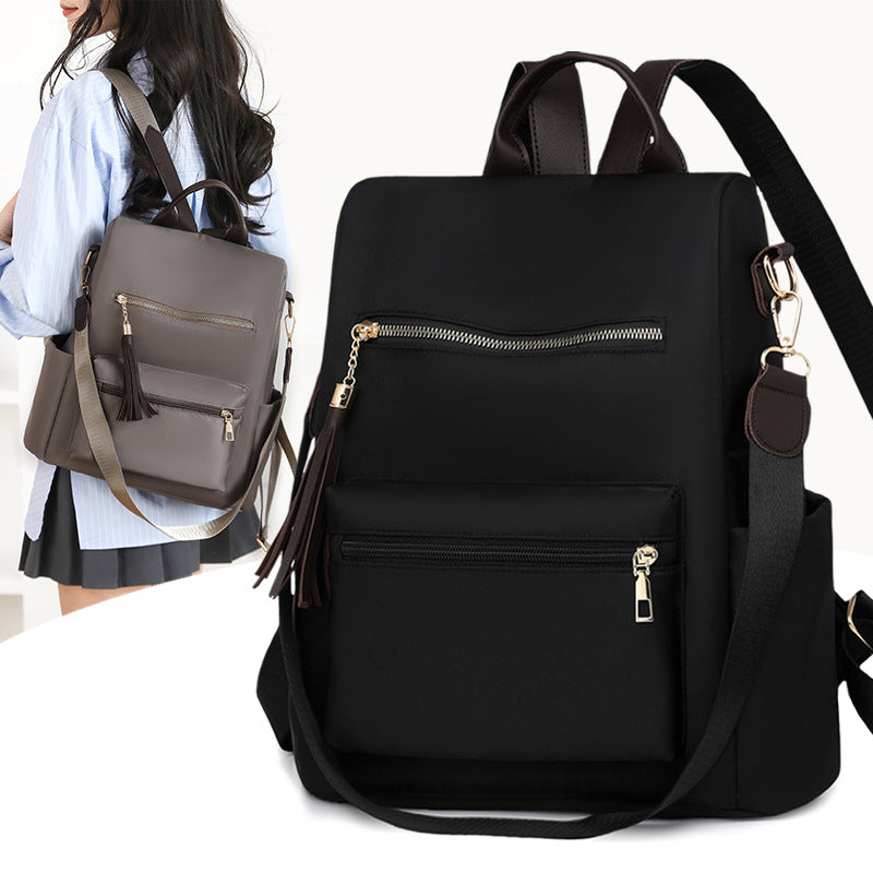 Elegant Multi-Pocket Backpack with Detachable Strap Stornfield