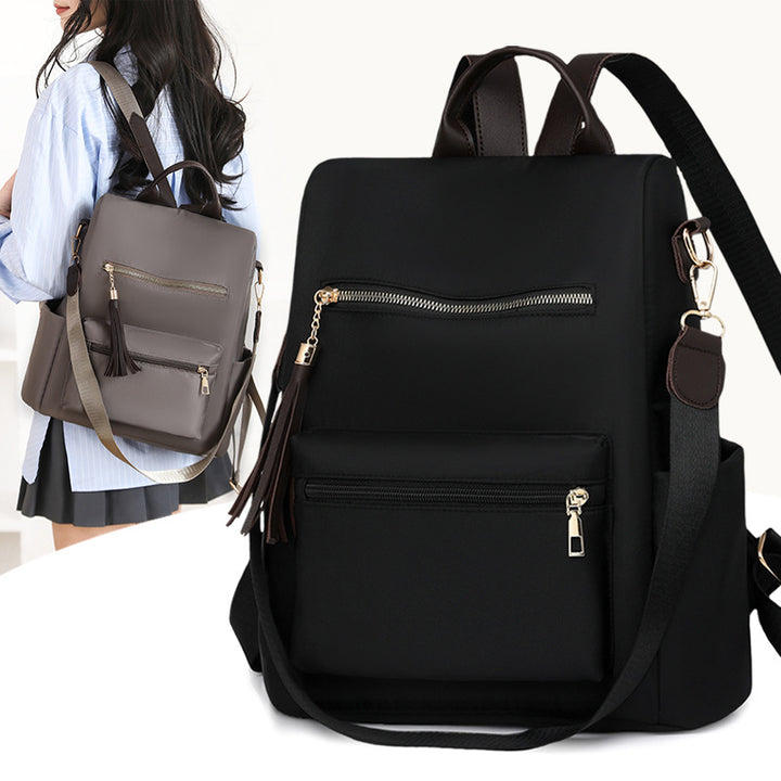Elegant Multi-Pocket Backpack with Detachable Strap Stornfield