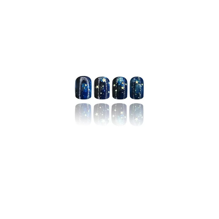 Nail art set with sparkling stars and cosmic motifs Stornfield