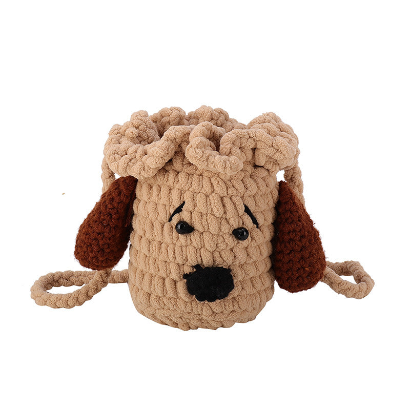 Cute Dog-Themed Crochet Mini Shoulder Bag