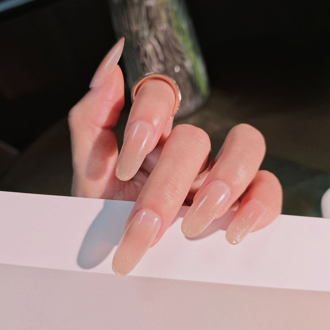 Elegant French Tip Press-On Nails Stornfield