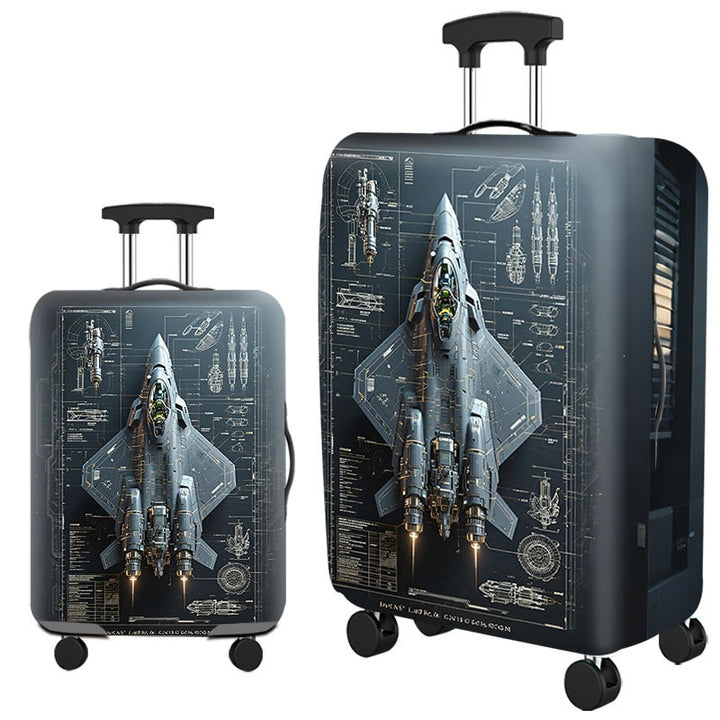 Artistic Cat-Themed Hard Shell Suitcase Stornfield