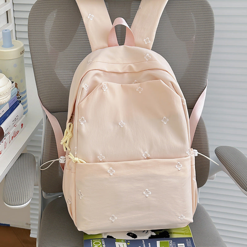 Floral Embroidered Casual Backpack Stornfield