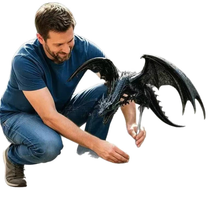 Decorative dragon lamp with LED effects Stornfield