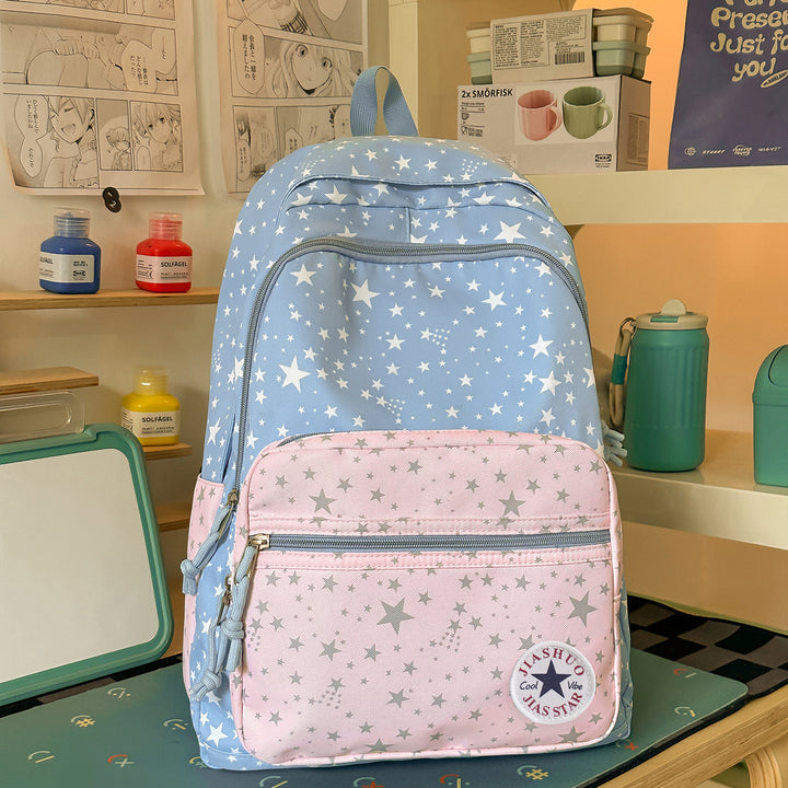 Versatile Multi-Functional Star-Printed Backpack Stornfield