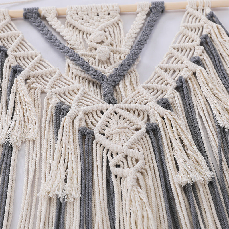 Macrame Wall Hanging with Fringes Stornfield