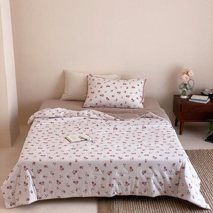 Playful Canine-Print Brushed Microfiber Duvet Cover Set with Smooth Grey Reverse and Envelope Pillowcase