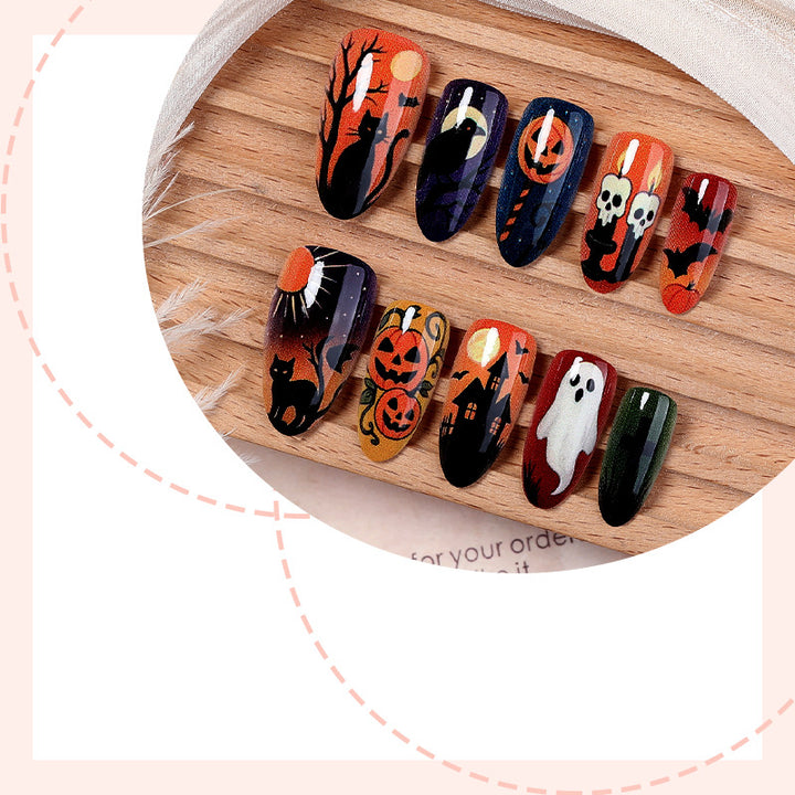 Artificial nail set with creepy Halloween motifs Stornfield 1789118658
