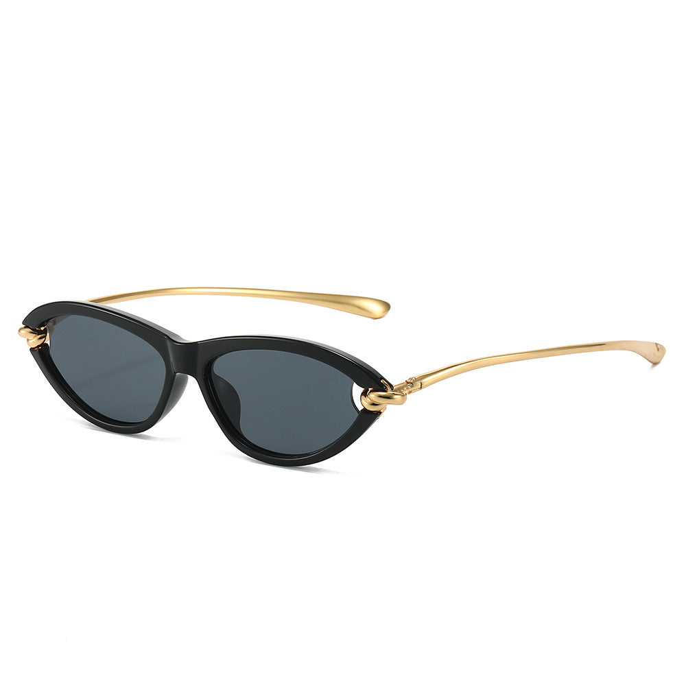 Chic Cat-Eye Sunglasses with Gold Accents Stornfield