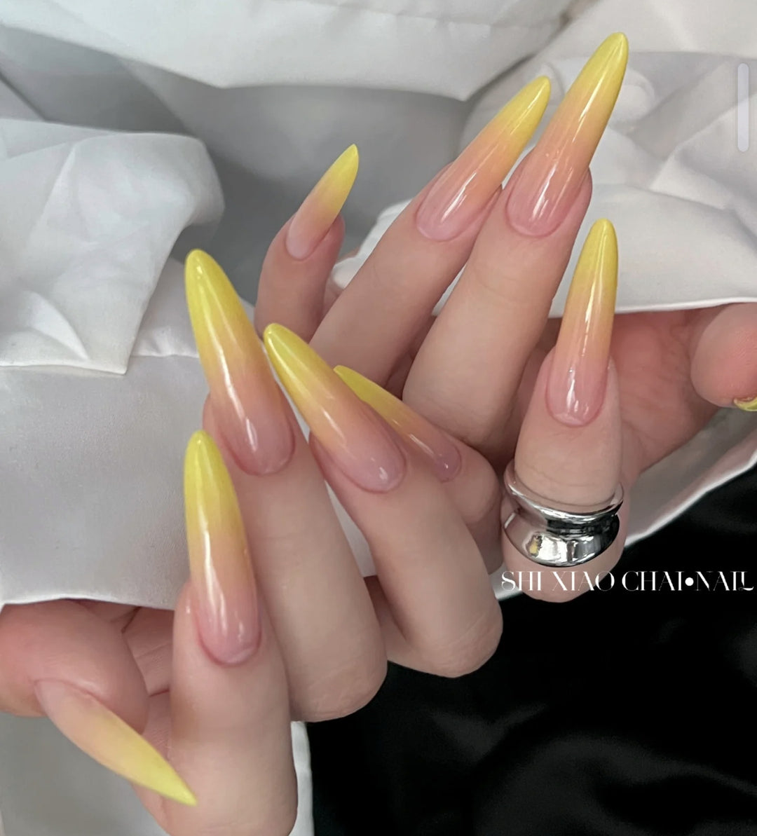 Elaborate Artistic Press-On Nail Set Stornfield