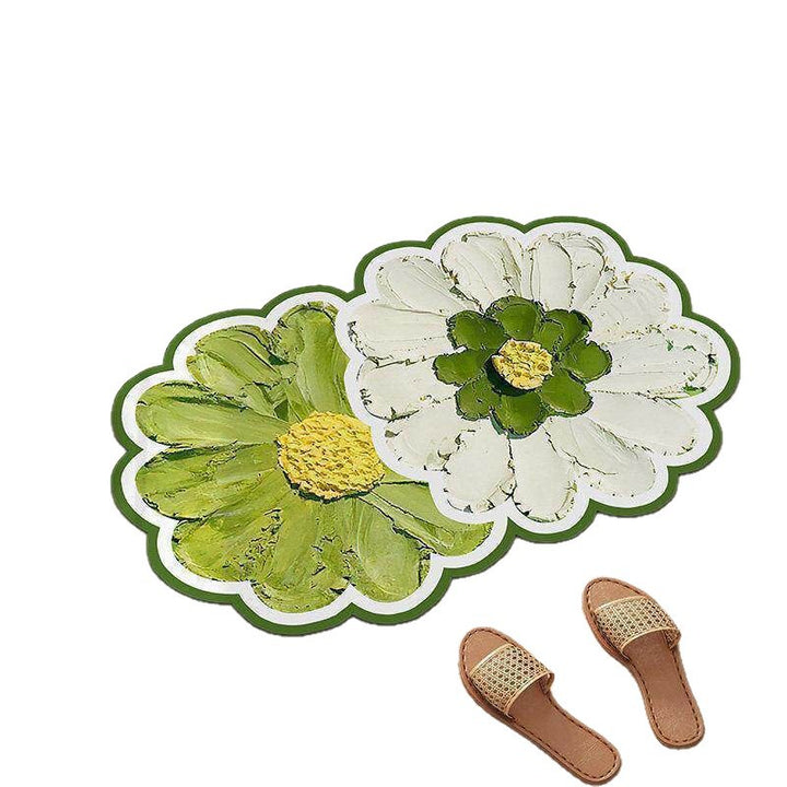 Floral Shaped Area Rug