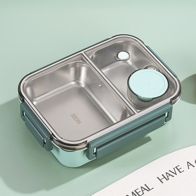 Stainless Steel Bento Box with Leak-Proof Lid