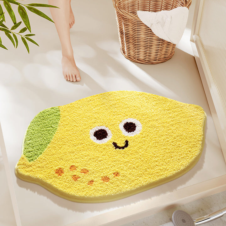 Avocado Shape Plush Bath Mat