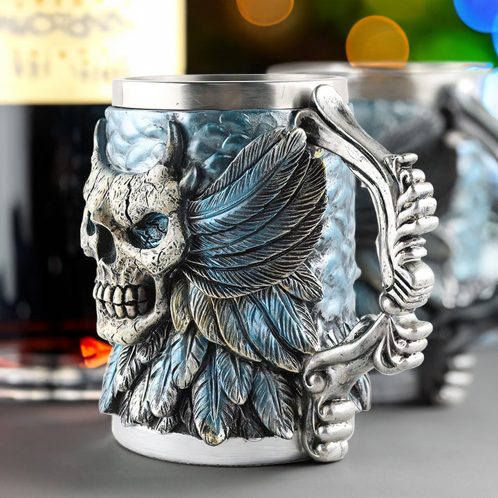 Decorative Skull Mug
