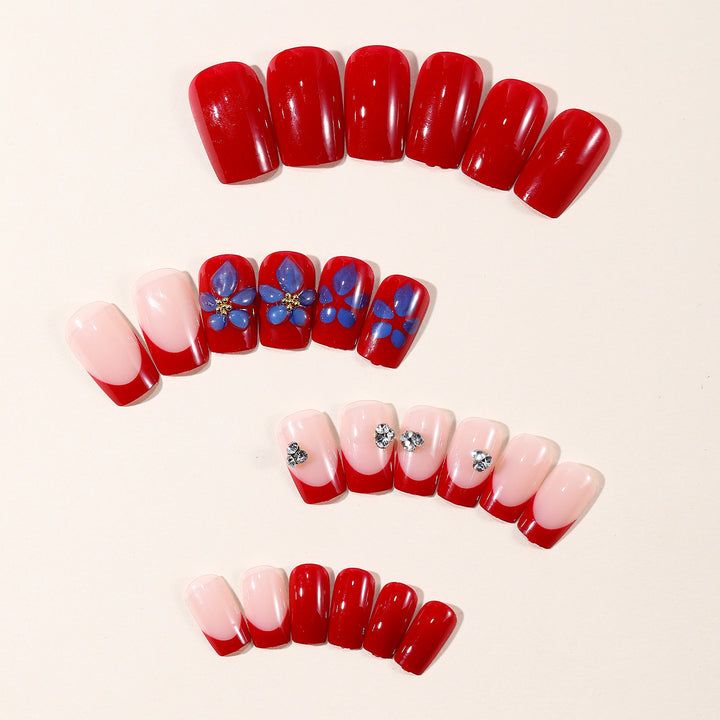 Artistic Nail Design Kit with Floral Accents Stornfield