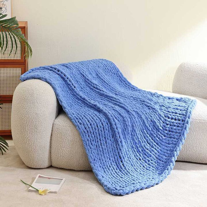Cozy Knit Throw Blanket