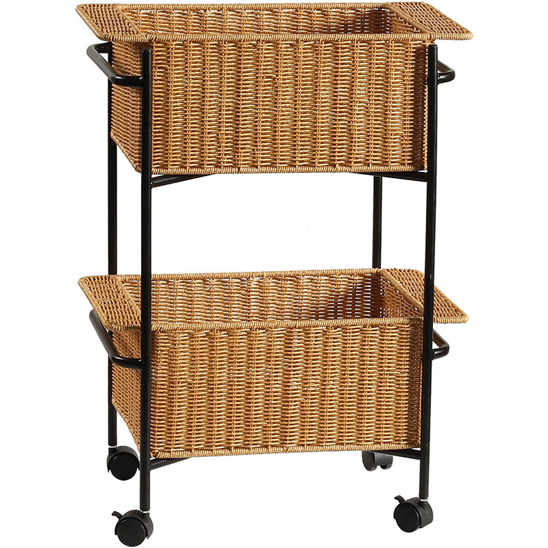 Unisex Rectangular Storage Basket made of high-quality wicker Stornfield