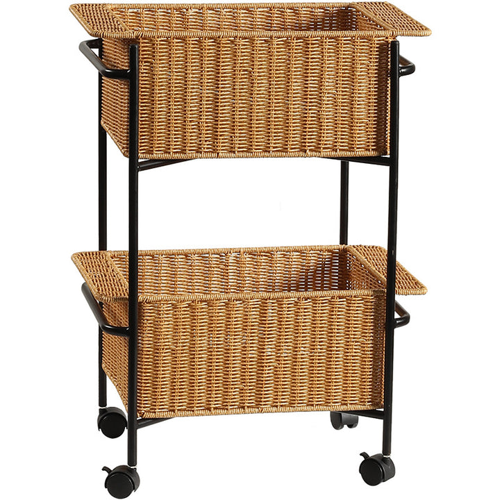 Unisex Rectangular Storage Basket made of high-quality wicker Stornfield
