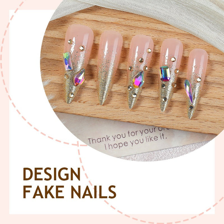 Authentic Dramatic Artificial Nail Set Stornfield
