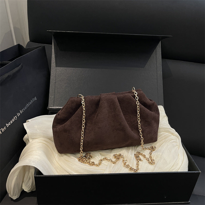 Elegant Suede Mini Shoulder Bag