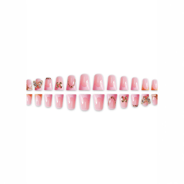 Artistic Nail Enhancements with Rhinestone Decorations Stornfield