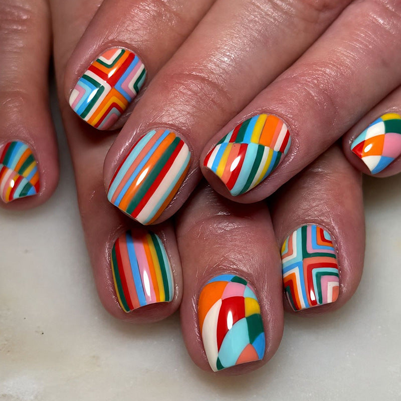 Artistic Multi-Pattern Nail Art Set Stornfield