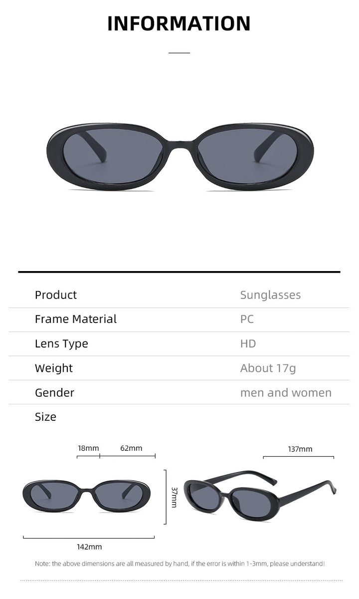 Women's sunglasses in elegant oval design with UV protection Stornfield