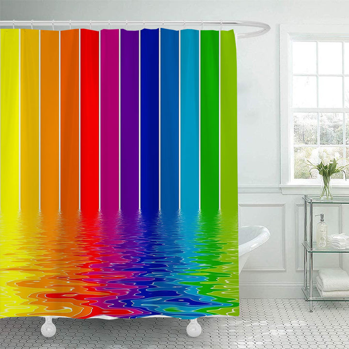 Scenic Beach-Themed Shower Curtain Stornfield