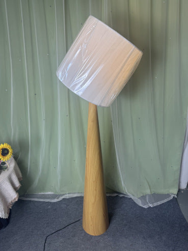 Modern Geometric Floor Lamp with Elegant Fabric Shade