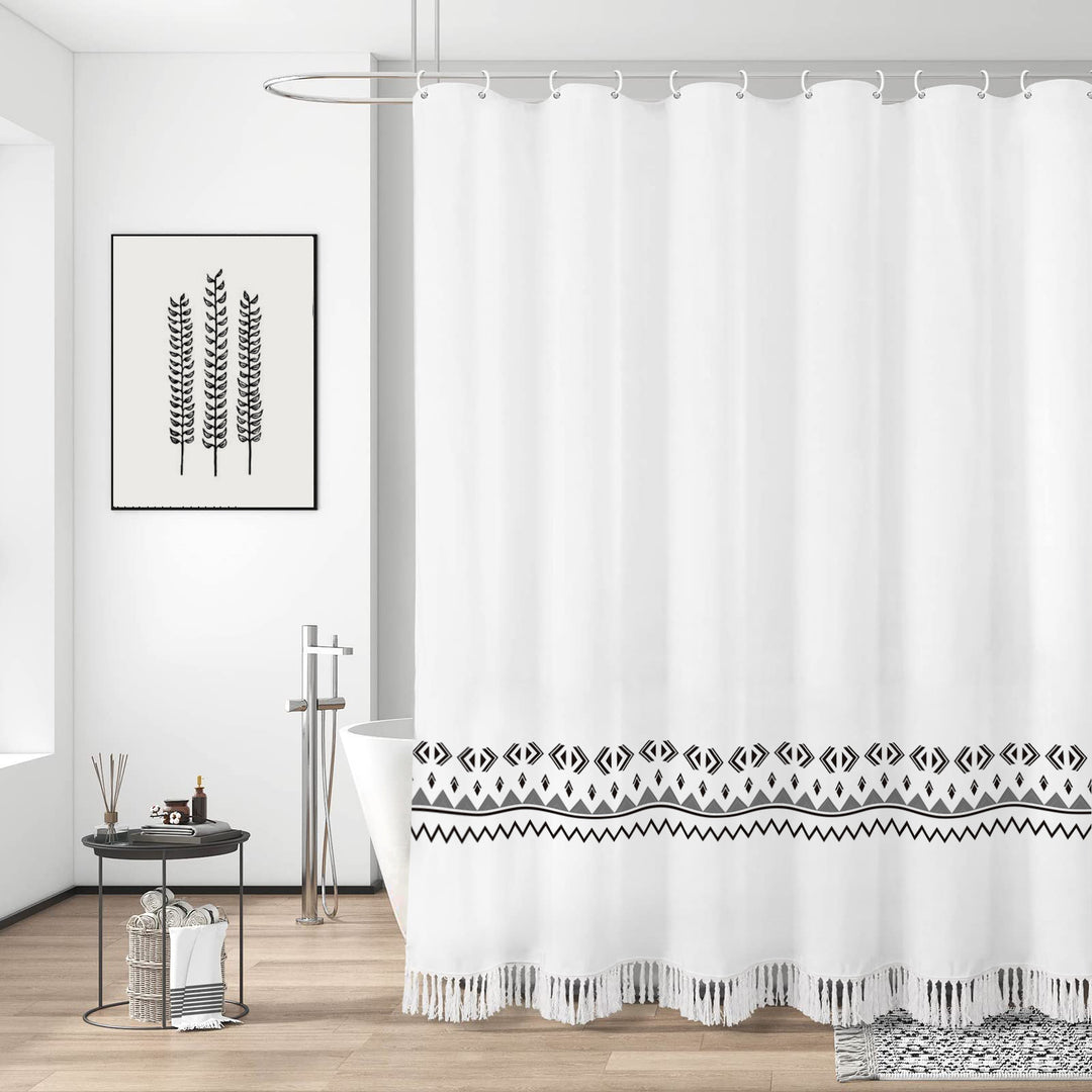 Artisan Stripe Shower Curtain Stornfield