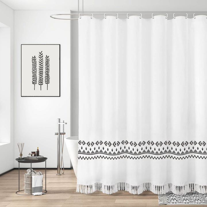 Artisan Stripe Shower Curtain Stornfield