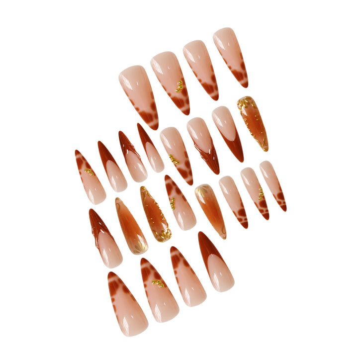Artistic Almond-Shaped Press-On Nails Stornfield