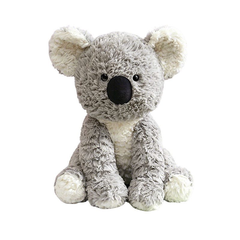 Plush Sitting Cow Comforter Toy with Mixed Faux-Fur Patches Stornfield
