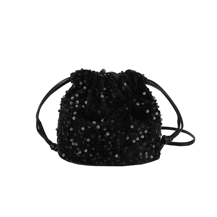Glittery Sequin Drawstring Mini Bag Stornfield