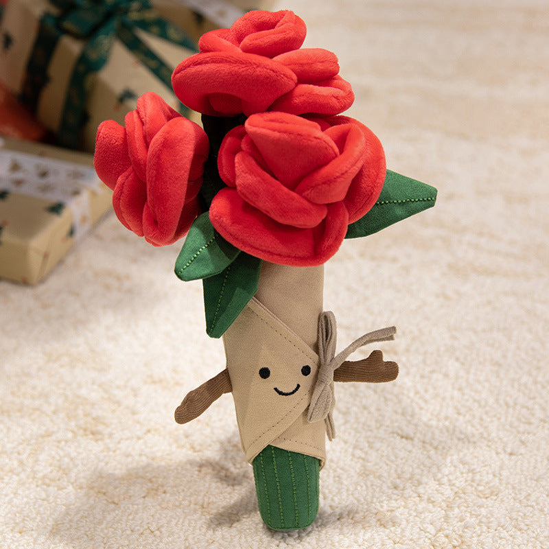 Standing Plush Chick Cuddler with Tufted Mohawk, Ultra-Soft Faux-Fur & Bean-Fill Feet Stornfield