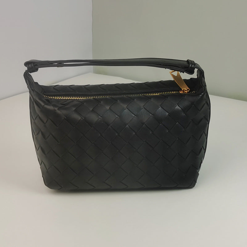 Woven Leather Satchel Bag Stornfield