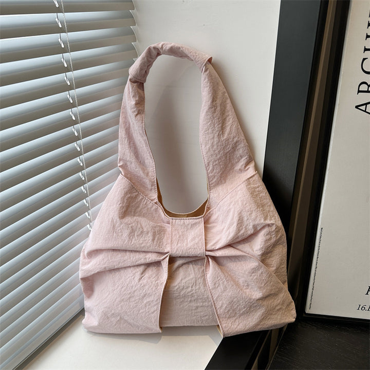 Bow Accent Fabric Tote Bag Stornfield