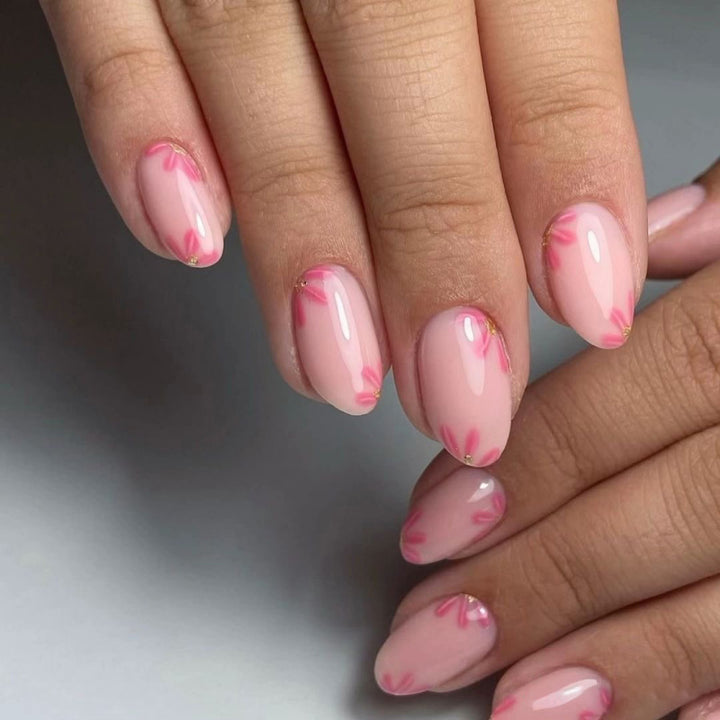 Glamorous stiletto nails with elegant star design Stornfield