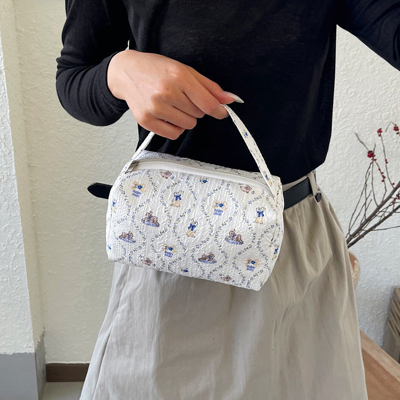 WoCharming Quilted Travel Cosmetic Bag Stornfield