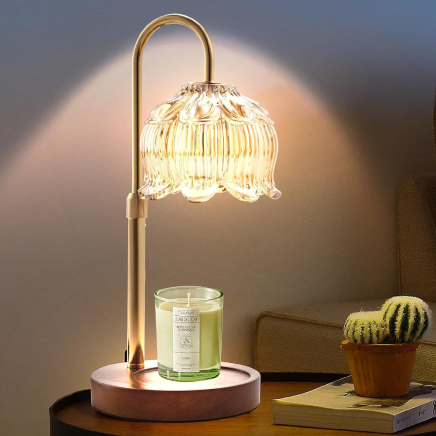 Vintage-Inspired Glass Table Lamp