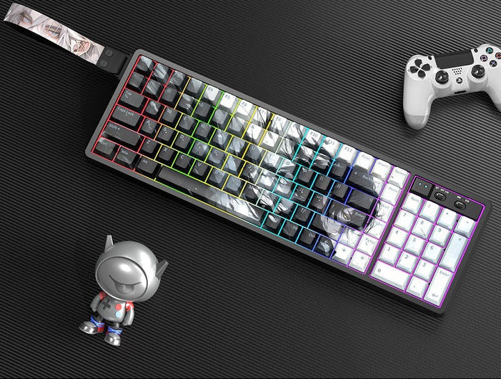 Customizable RGB Gaming Keyboard with Artistic Keycaps Stornfield
