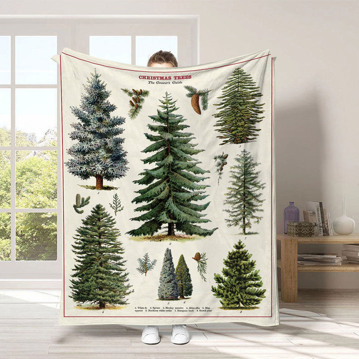 Holiday-Themed Fleece Throw Blanket