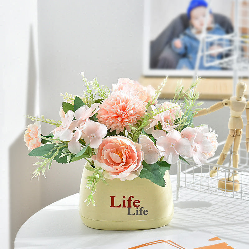 Lifelike Floral Centerpiece Arrangement
