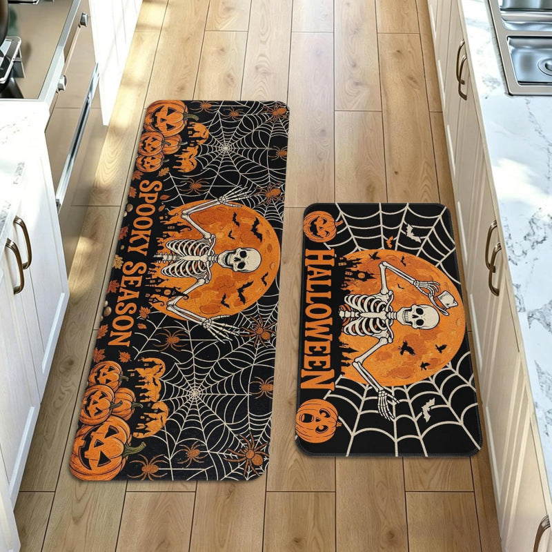 Floral Patterned Kitchen Runner Mat