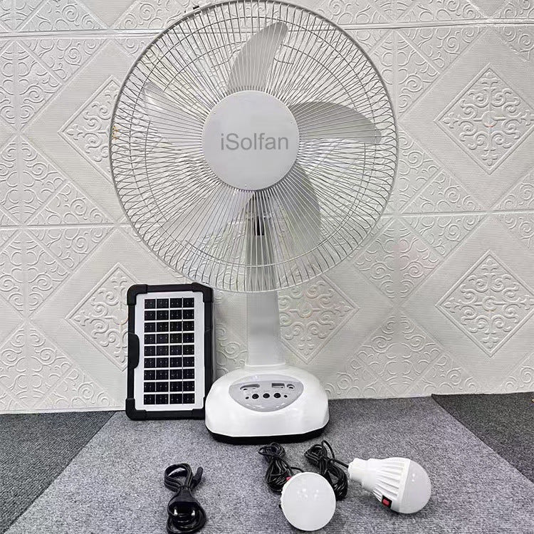 Women's Solar-Powered Table Fan with Intelligent Control System Stornfield