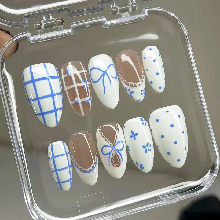 Patterned Press-On Nail Set