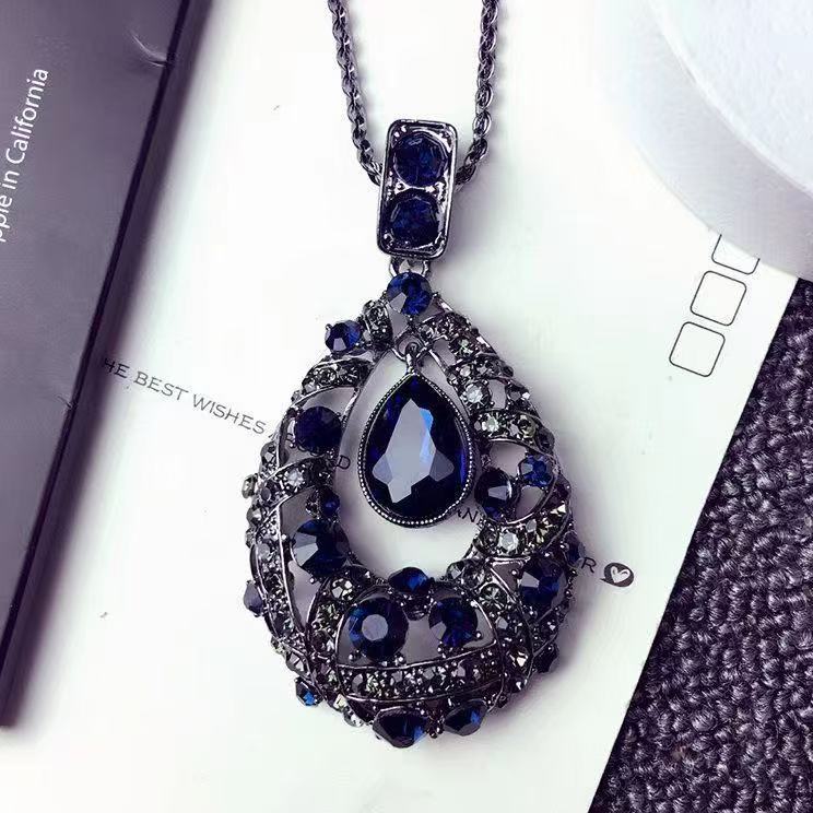 Contemporary Crystal Drop Necklace Stornfield